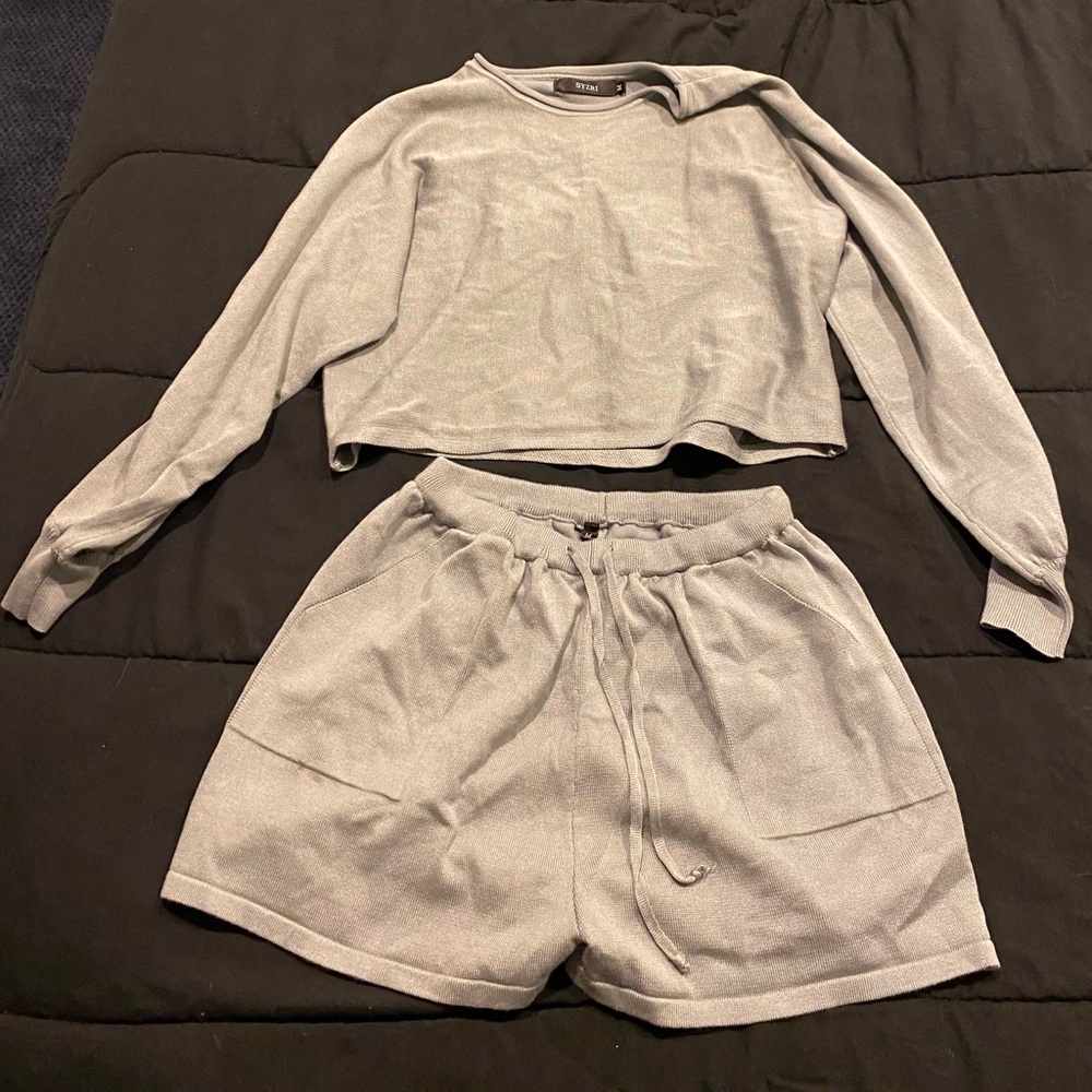 Cute and comfy grey sweatsuit